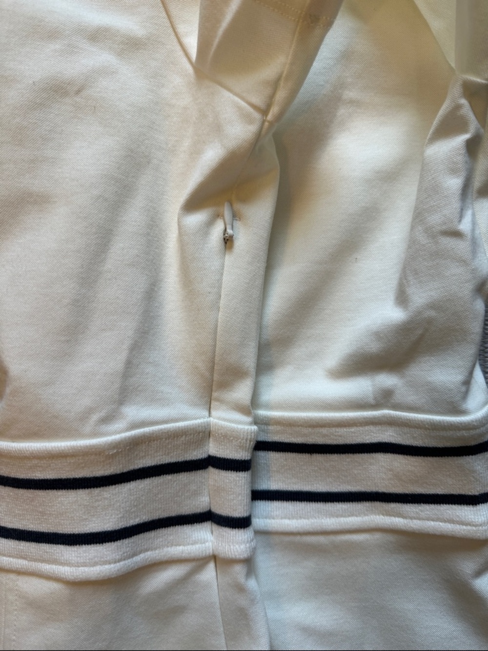 Varley Cream Polo Tennis Dress with Black Stripe Accents. NWOT. Hat and  bands - Picture 3 of 5